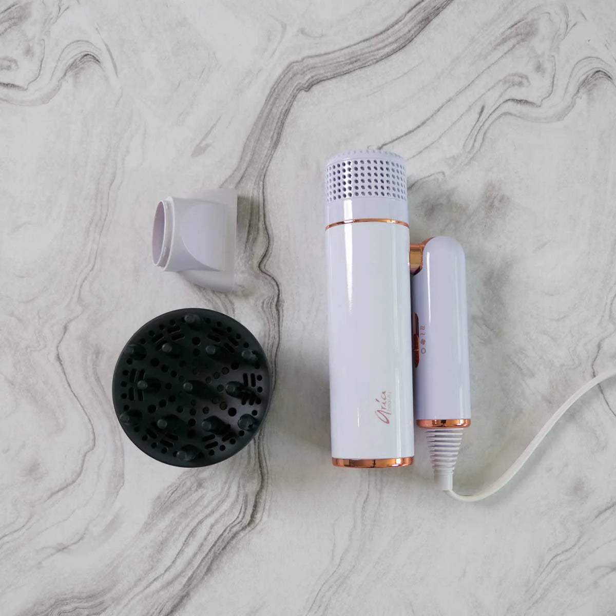 Aria Beauty Ultra Sleek Foldable Dryer - White