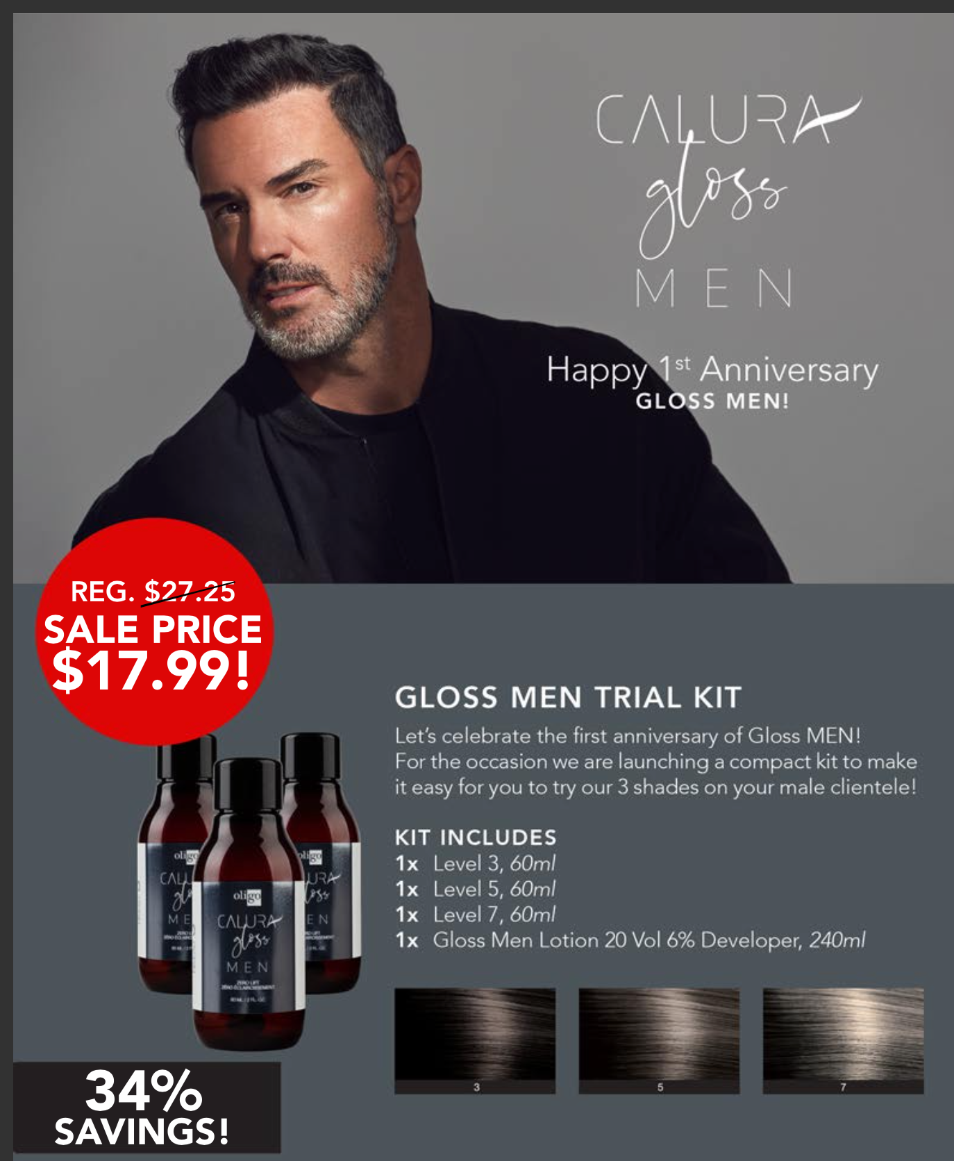 Calura Gloss MEN Trial Kit - Tru Beauty Salon Services