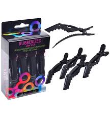 Color Me Fab Rubberized Clips - Tru Beauty Salon Services