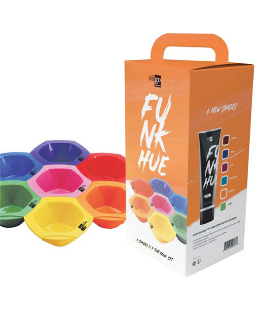 Funkhue - 7 x Multicolour Tint Bowl Set - Tru Beauty Salon Services