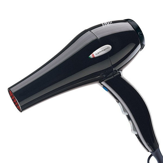 Gammapiu Mega Cosmo Tourmaline Dryer - Black - Tru Beauty Salon Services