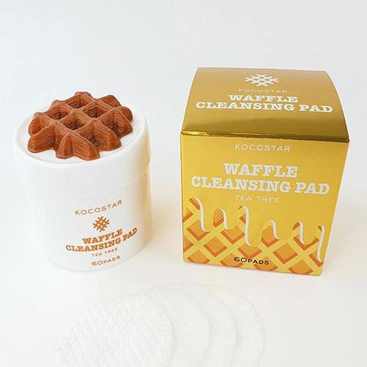 Kocostar Tea Tree Infused Waffle Cleansing Pads 60 pads - Tru Beauty Salon Services