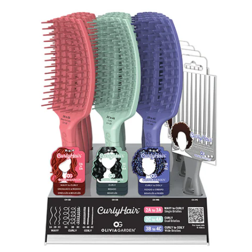 Olivia Garden Curly Hair 16-pc Display