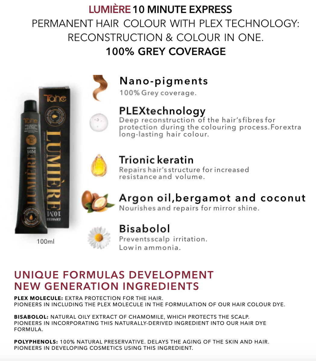 TAHE Lumiere Express 10 Minute Colour - Ash Series