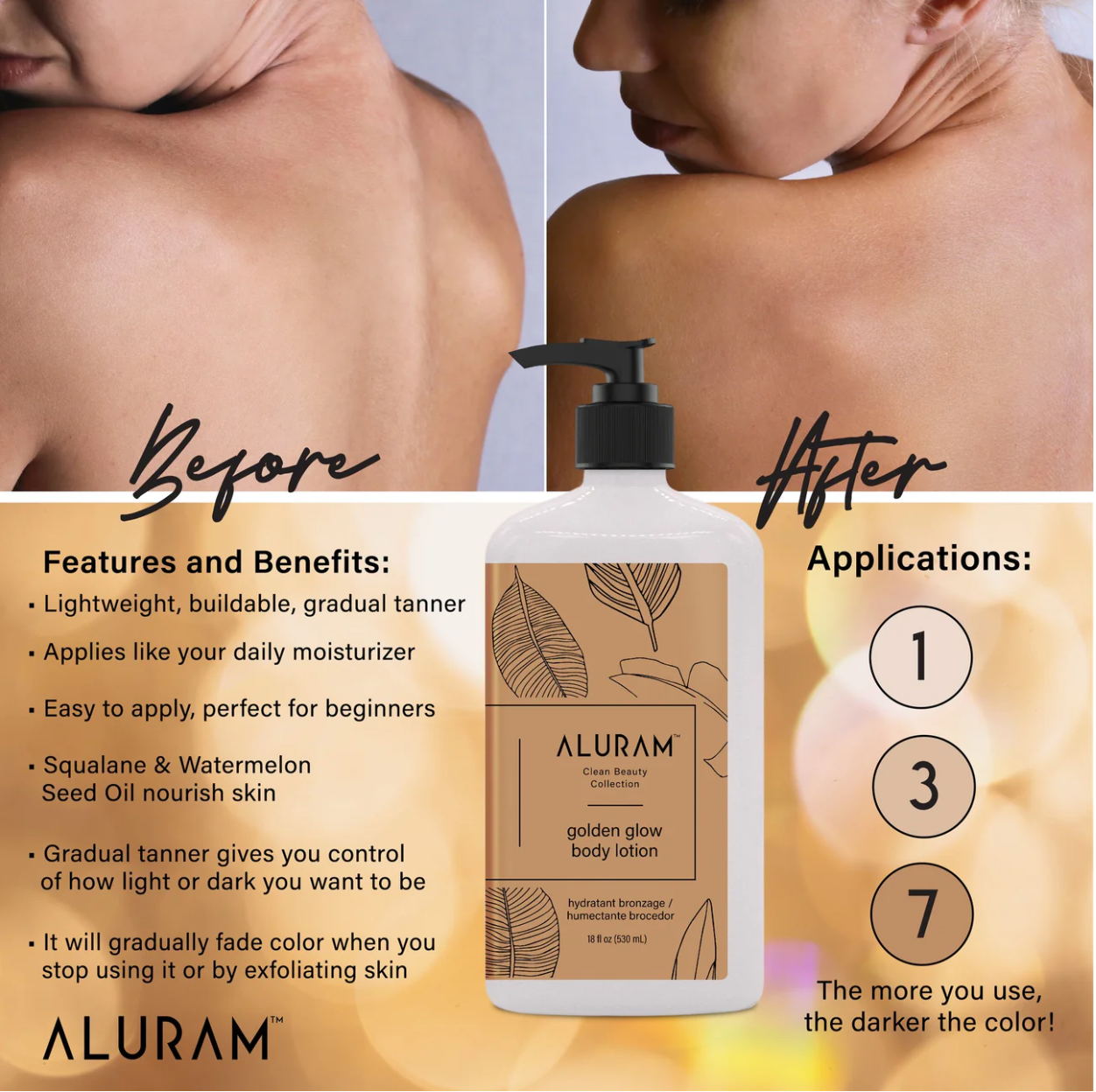 Aluram Golden Glow Body Lotion