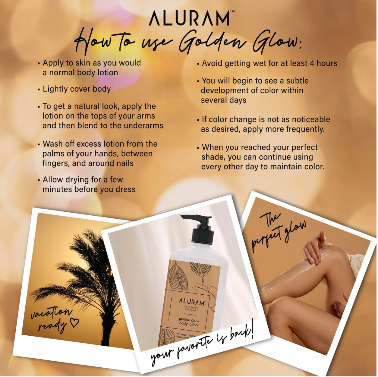 Aluram Golden Glow Body Lotion