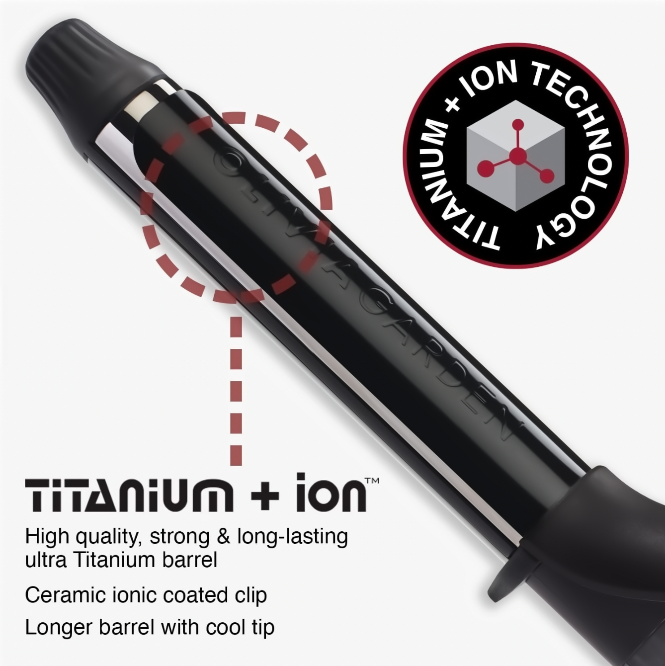 OG Titanium+Ion Curl Iron 1" Plus