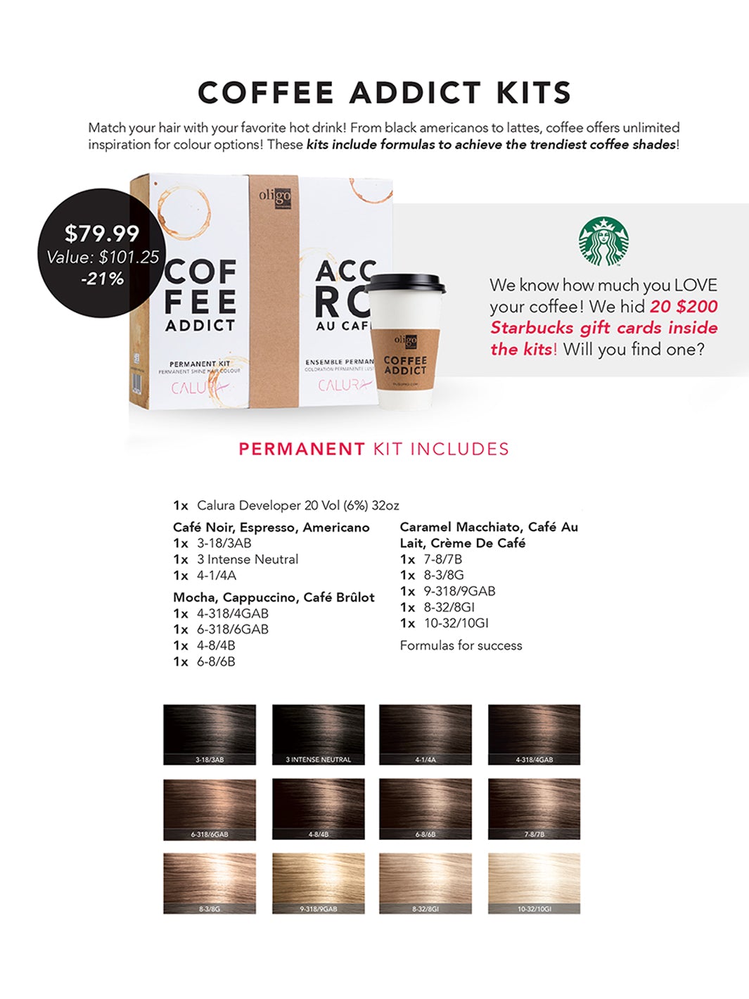Calura Permanent Coffee Addict Kit Limited Edition
