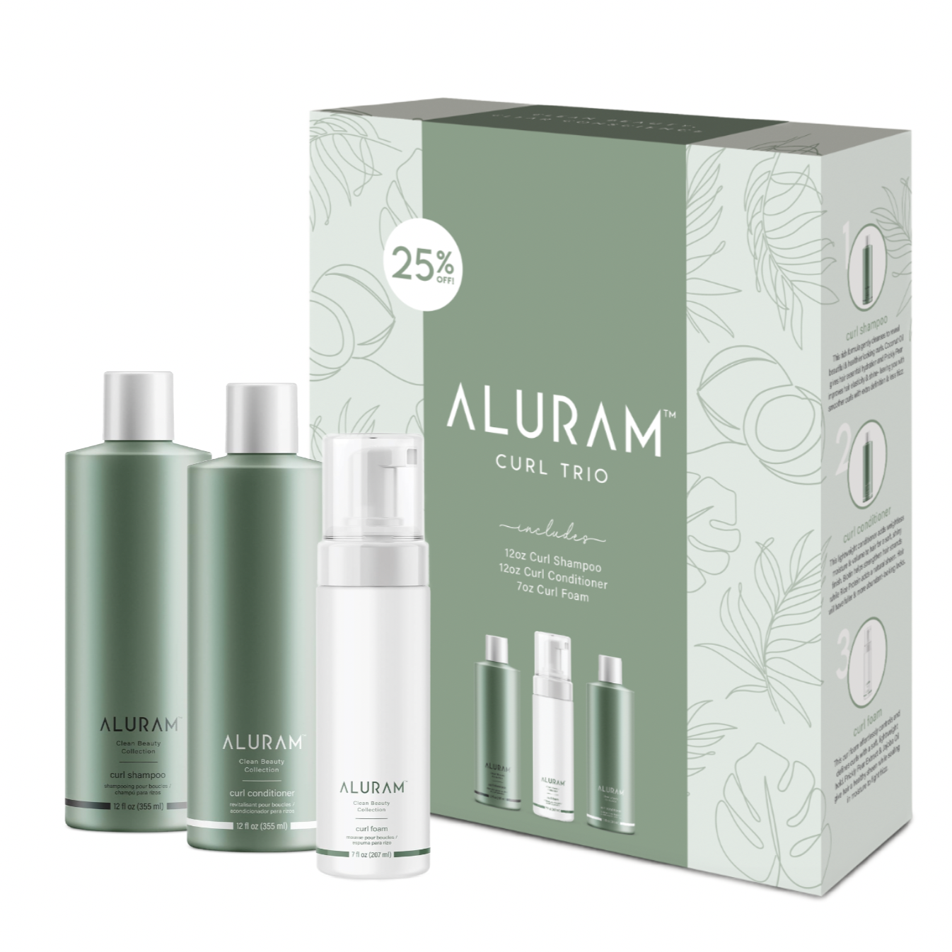 Aluram Curl Trio Box