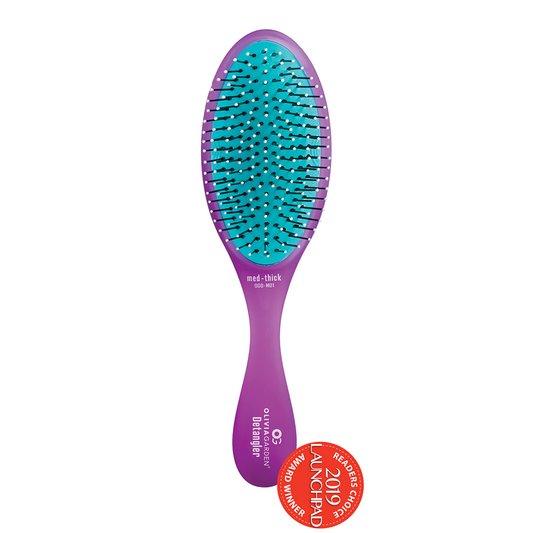 Olivia Garden Purple Medium-Thick Detangler