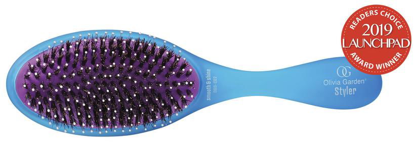 Olivia Garden Blue Smooth & Shine Brush - Tru Beauty Salon Services