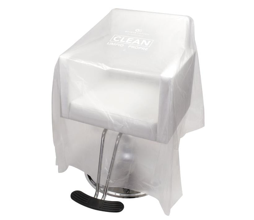 Olivia Garden Essentials Clear Disposable Chair Covers 25 PK - Tru Beauty Salon Services