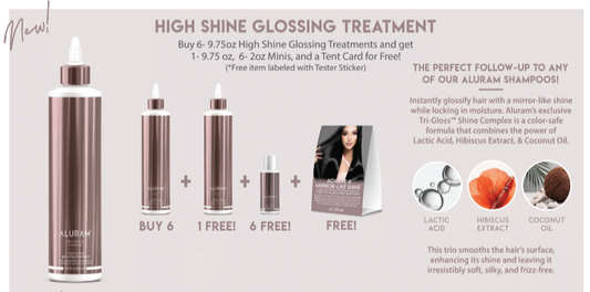 Nov/Dec Aluram High Shine Glossing Treatment Launch Kit Bundle