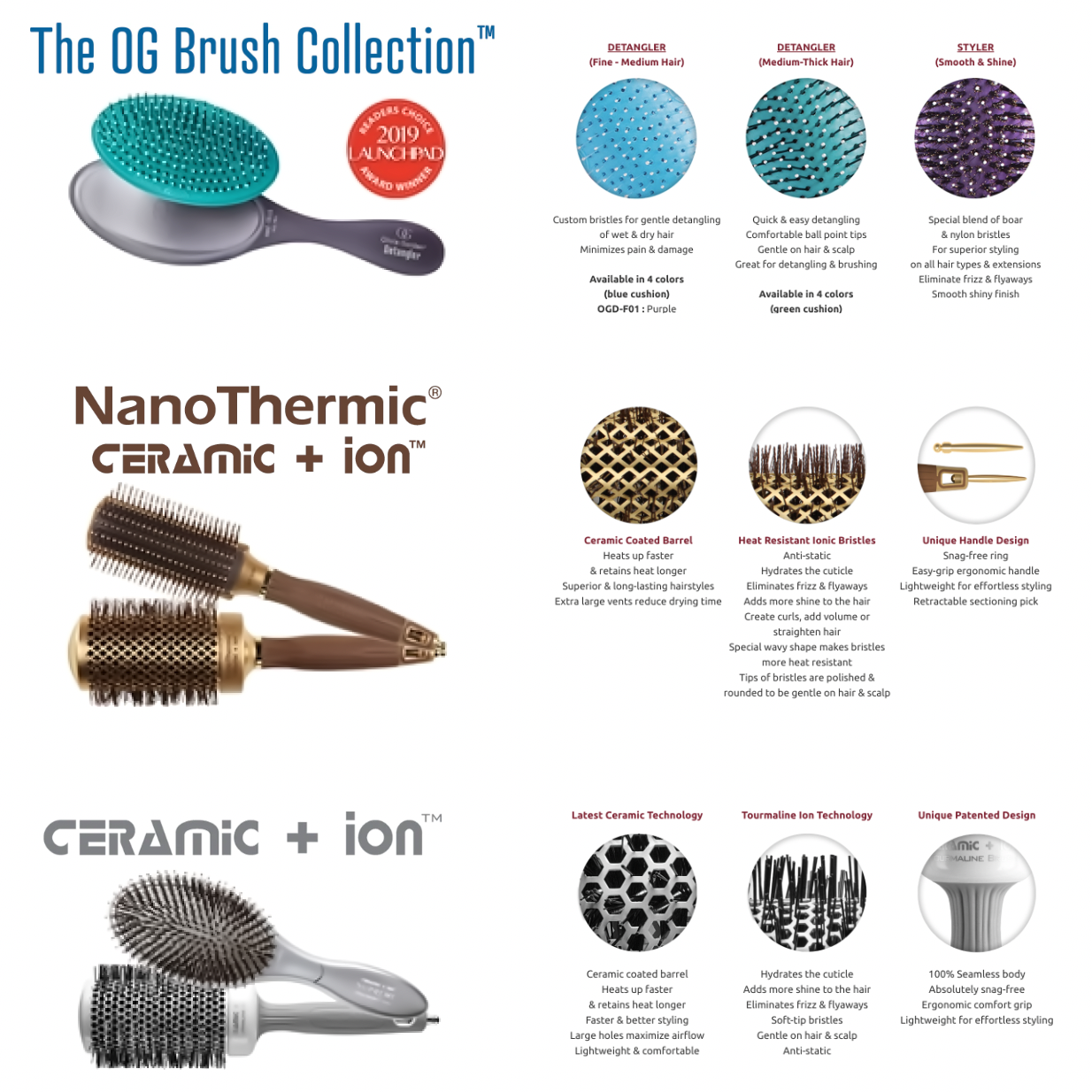 Oliva Garden 96 Piece Brush Display