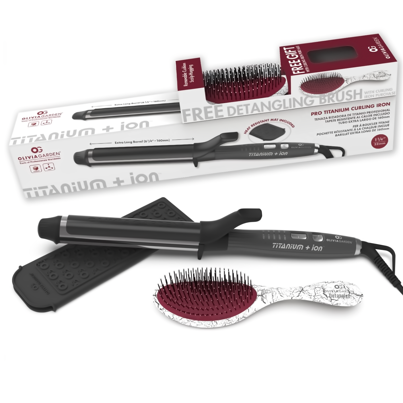 OG Titanium+Ion Curl Iron 1 1/4" Plus