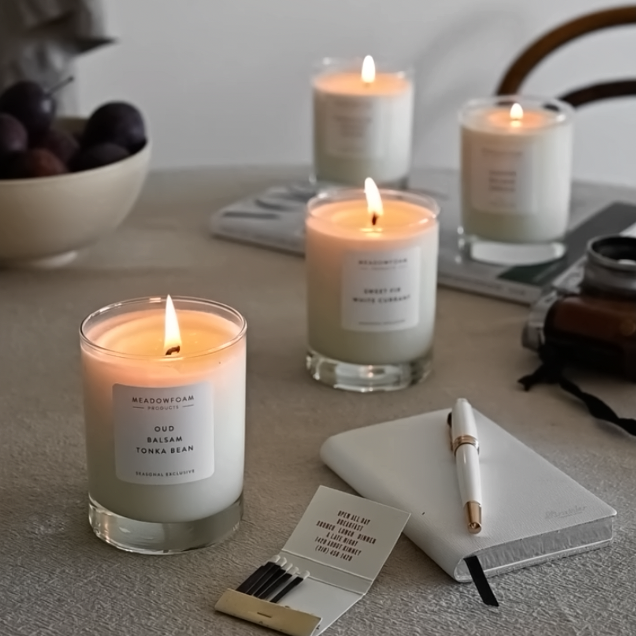 Meadowfoam Cocktail Candle Trio 🇨🇦