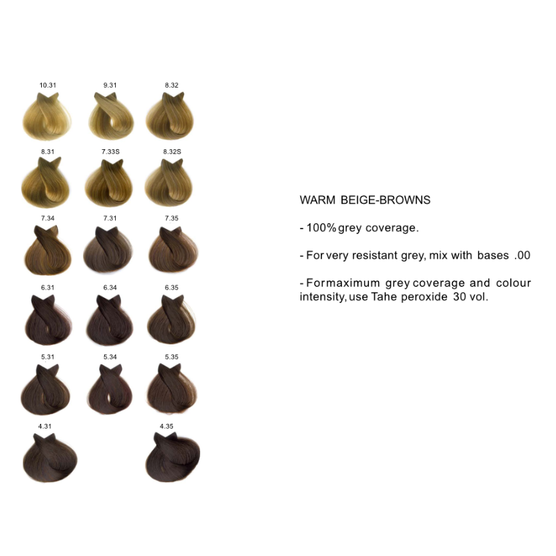 Tahe Lumiere Colour - Warm Beige Brown Series (.31/.32/.33/.34/.35)