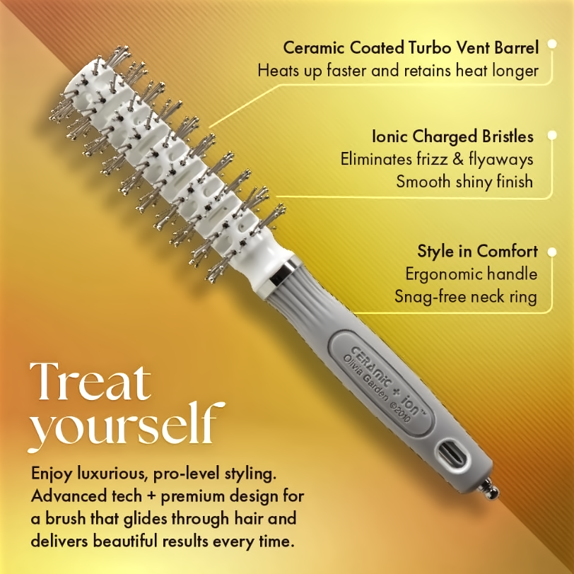 Olivia Garden Ceramic + Ion Turbo Pro Vent Brush