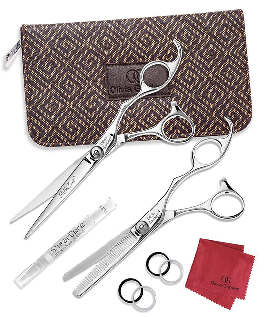 Olivia Garden SilkCut 5" LEFT HANDED Shear Case Deal