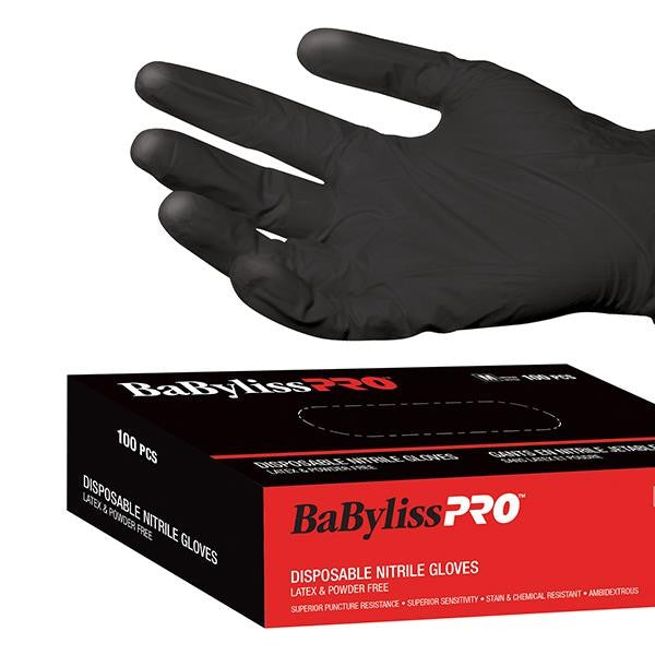 Babyliss Latex Free Nitrile Medium Gloves 100PK