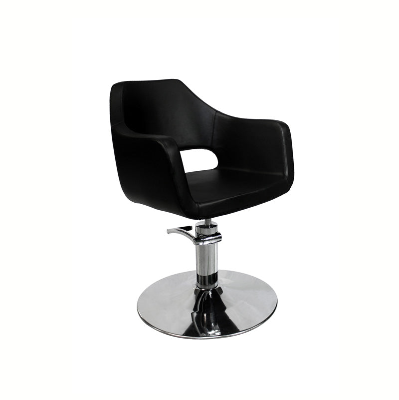 Lanvain Chloe Styling Chair with Stainless Steel Round Base